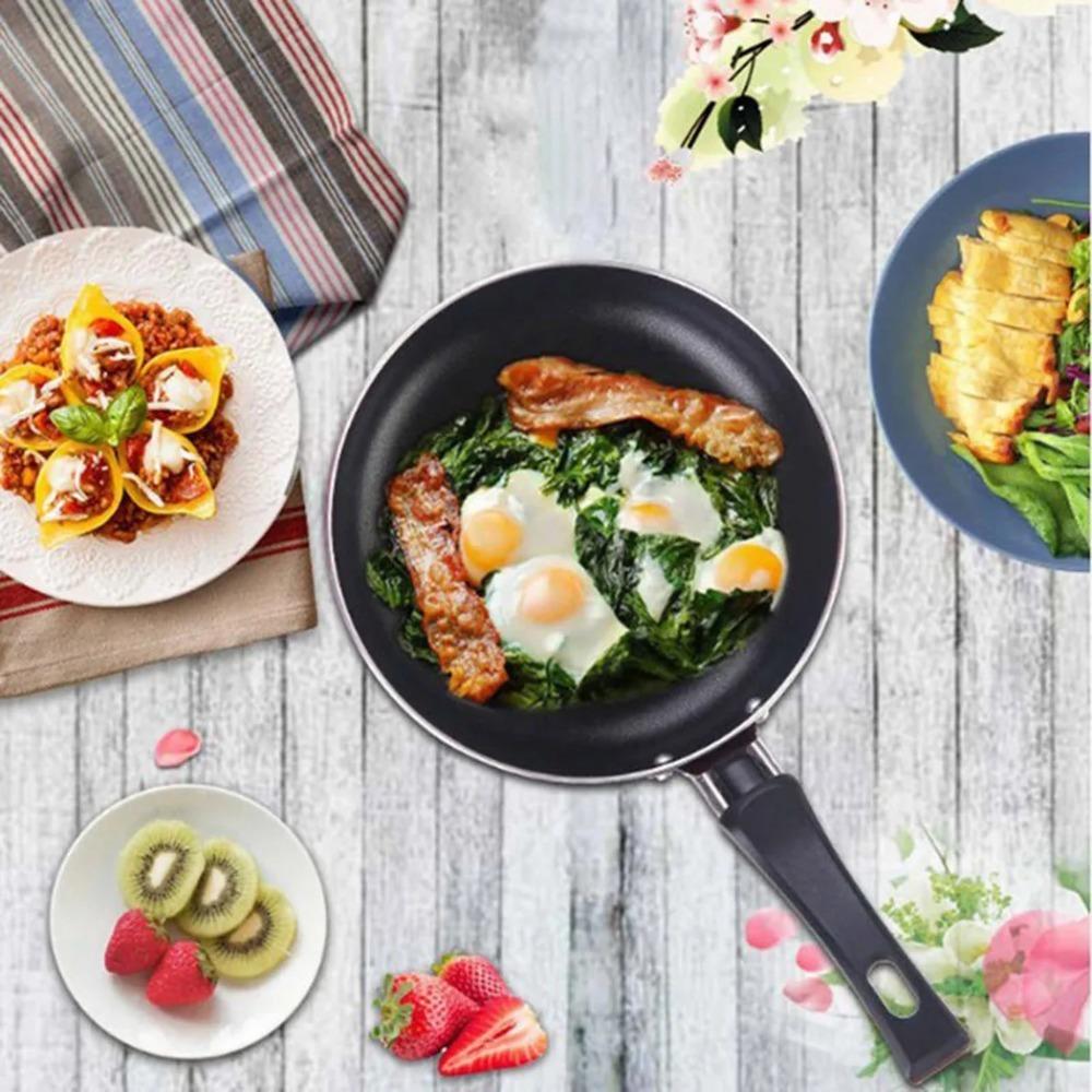 16cm Non Stick Frying Pan Mini Frying Pan Suitable for Fried Eggs Pancakes and Omelets Easy To Clean Random Colors 1 Piece