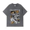 275 GSM Washed T-shirts 100% Cotton One Piece V48 Luffy Lucci Print Unisex Heavy Cotton T Shirt