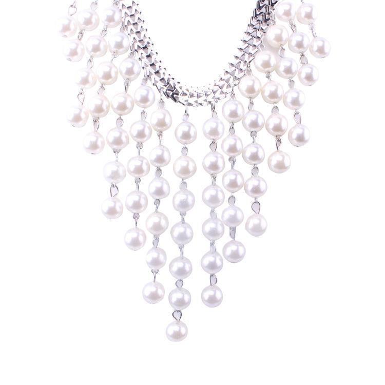 Retro Pearl Sweater Necklace - Japanese & Korean Style