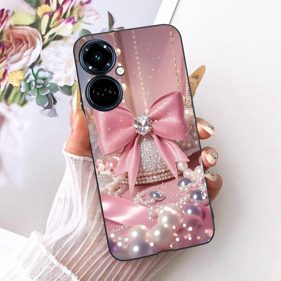 For Tecno Camon 19 Pro 19 Neo Camon19 4G Phone Case Matte Soft TPU Bumper Cover Cool Cartoon Luxury Butterfly Flower Funda