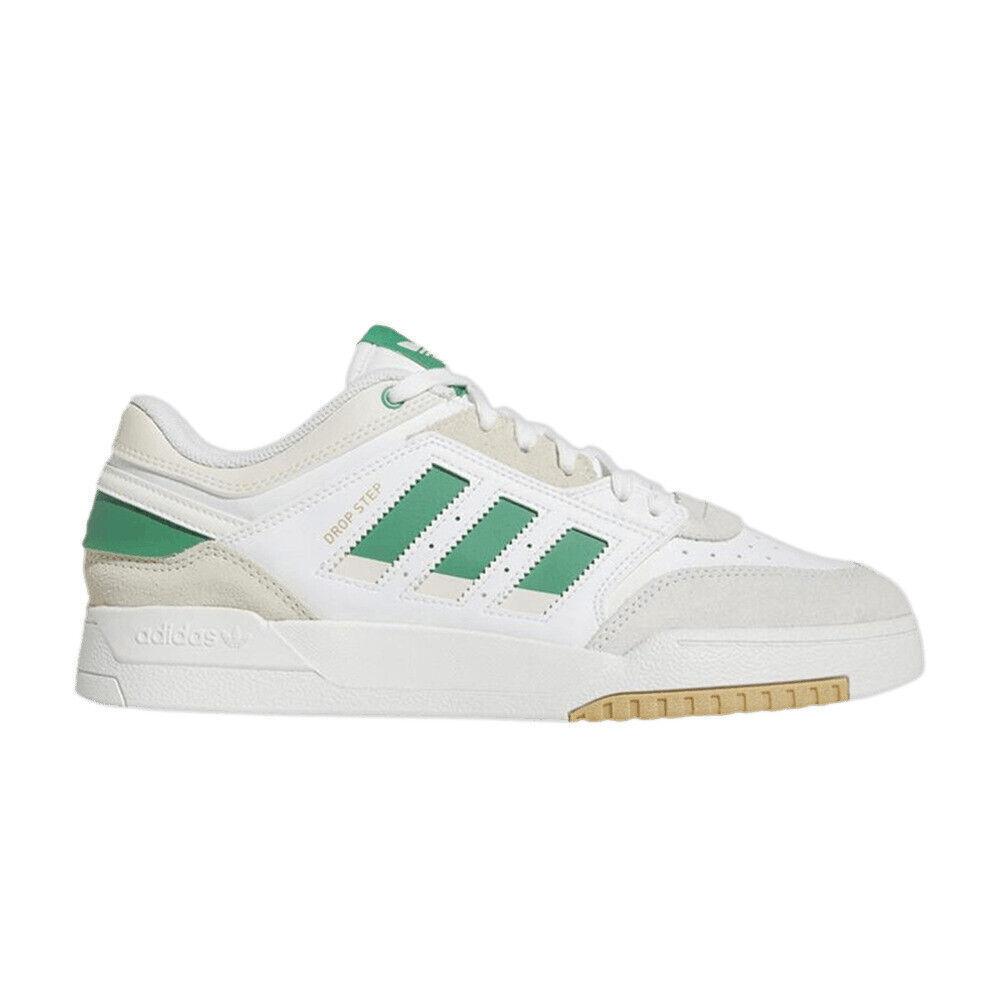 adidas Drop Step Low  White Semi Court Green  HQ7132 Men s Shoes 43