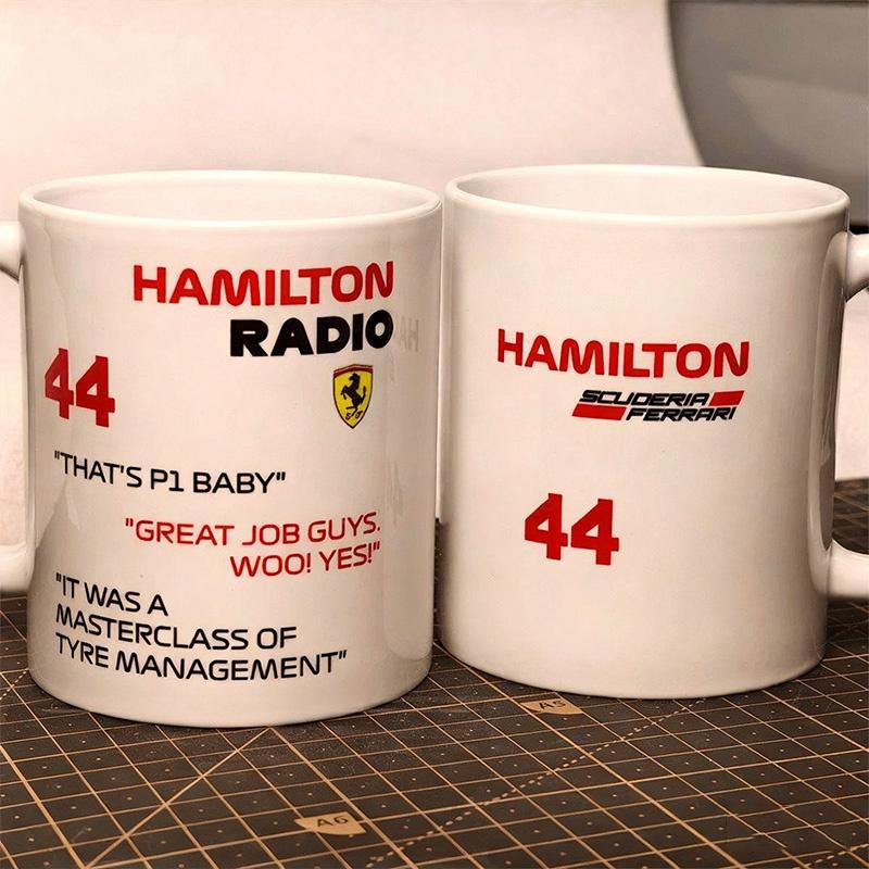 1PC F1 Team Ferrari Racing Charles Leclerc Ceramic Water Cup Coffee Mug Handle Tea Cups Enthusiast Peripheral for Woman Man Gift ZXX1