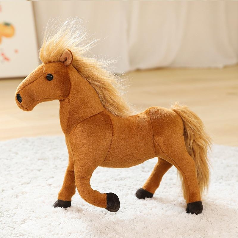 Pony Doll Plush Toy Simulation Animal Doll Horse Children Amazon Ornament Wholesale Sweaty Horse Gift