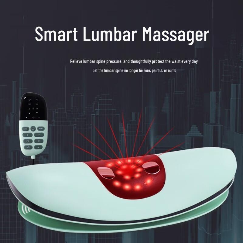 Auxiliary Smart Lumbar Massager with Heat and Traction