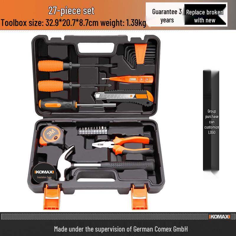 Multifunctional Household Toolbox Set: Complete Electrician & Car Repair Kit.
