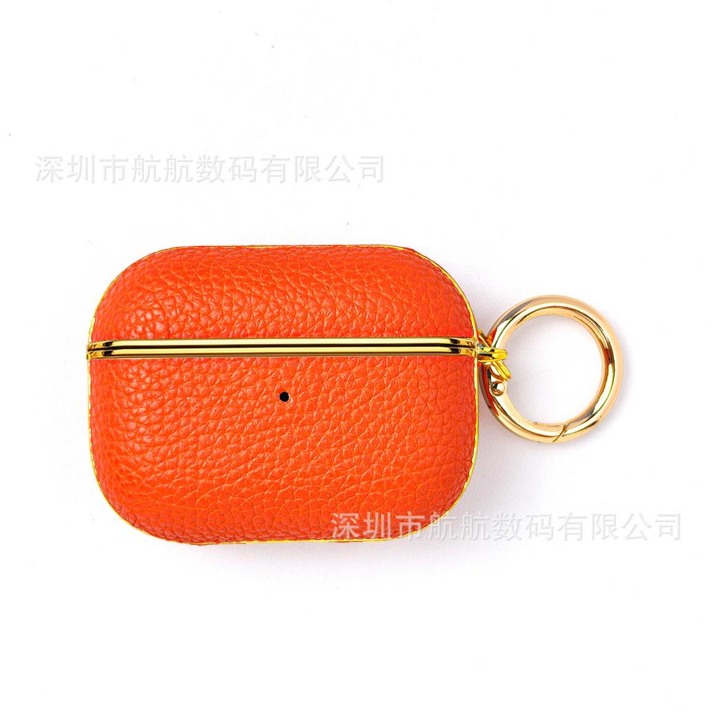 High-value lychee pattern sticker Airpodspro1 Apple Bluetooth headset protective case all-inclusive pro1 anti-drop 1st generation