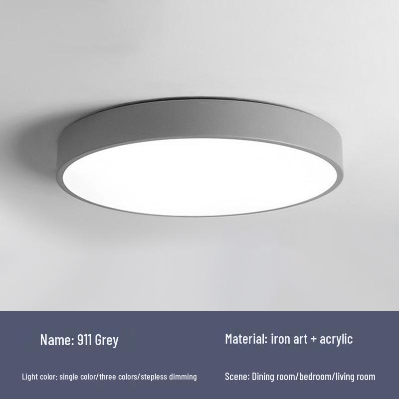 Full Spectrum Eye Protection Round Ceiling Lamp for Bedroom, Living Room, Corridor, or Balcony