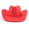 Popular Classic Retro Fashion Suede Western Denim Top Hat Men's and Women's Lightweight Fashion Felt Hat