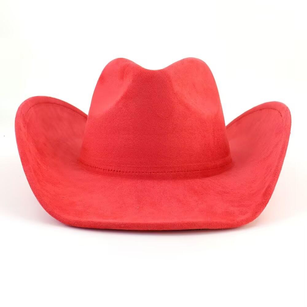 Popular Classic Retro Fashion Suede Western Denim Top Hat Men's and Women's Lightweight Fashion Felt Hat