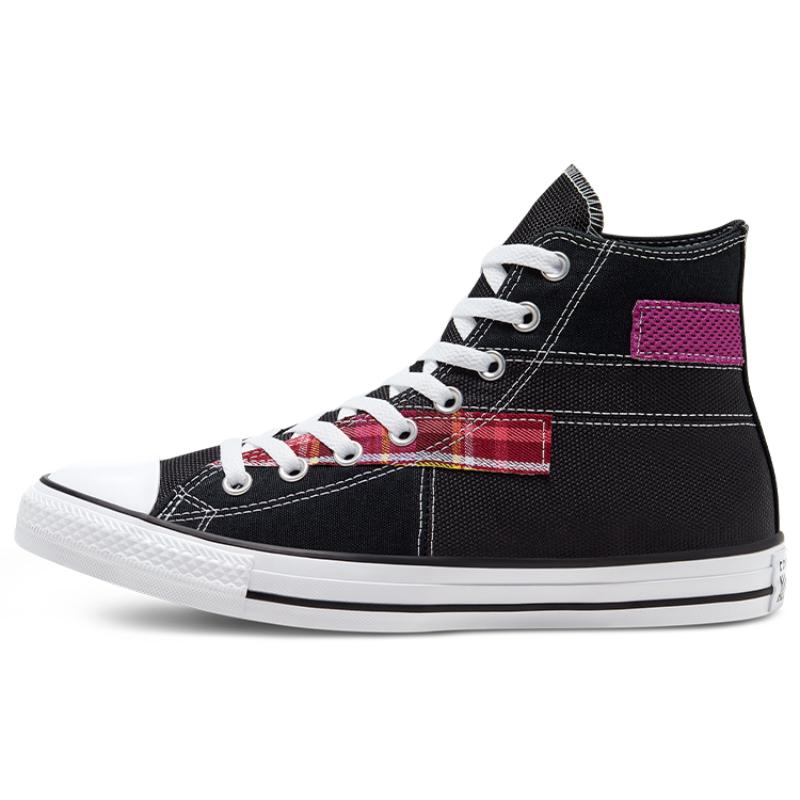 

Converse Chuck Taylor All Star Vintage Casual Panelled High Top Canvas Shoes Unisex Black Rose Red 35