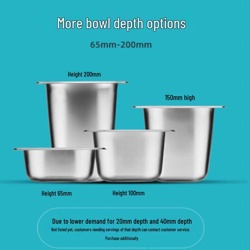 LIJIA KITCHENWARE GN-Lebensmittelbehälter aus Edelstahl 304