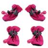 New 4pcs Waterproof Pet Dog Shoes Anti-slip Rain Snow Boot Thick Warm For Small Cats Dogs Puppy Socks Booties
