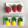 2pcs Pineapple & Strawberry Silicone Molds for Candles, Aromatherapy, Clay & Resin Crafts