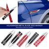 CAT1 2pcs Car Exterior Decorative Fender Side Blade Emblem Stickers Auto Accessory For Volkswagen VW R GTI GTD Golf Polo Tiguan Jetta