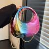 Designer Evening Clutch Clear Acrylic Women Handbags Shoulder Bag Half Moon Wedding Purses Party Tote Ladies