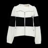 Women's Color-Block Hooded Cardigan Sweatshirt Jacket