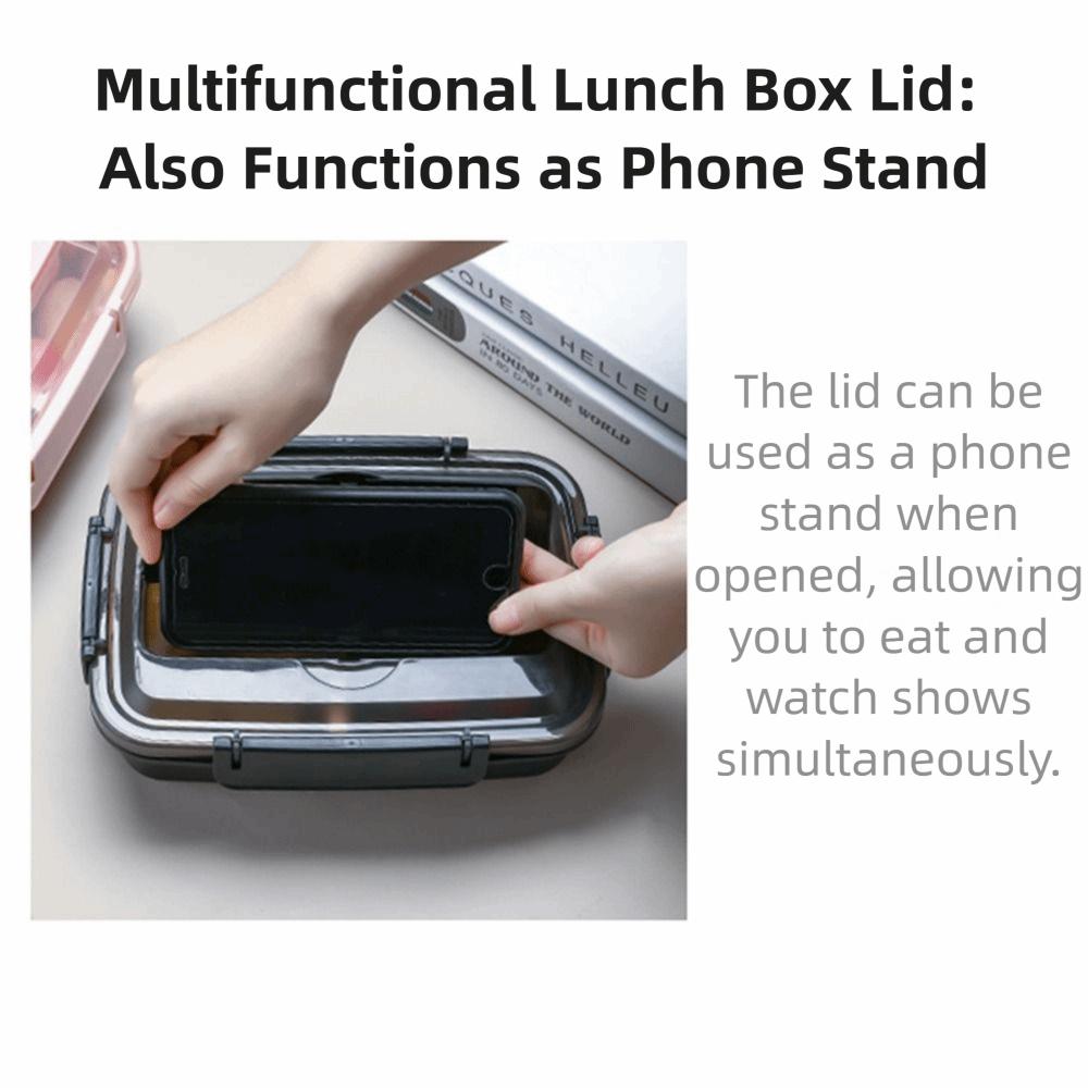 Stainless Steel Divides Food Container Sealed Lunch Container Food Storage Crisper  Travel
