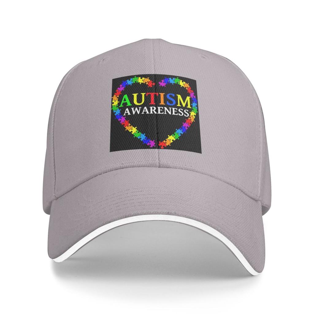 Unisex Baseball Hats Love Heart Autism Awareness Outdoor Streetwear Summer Sports Baseball Caps Hip Hop Cap Casquette Hats