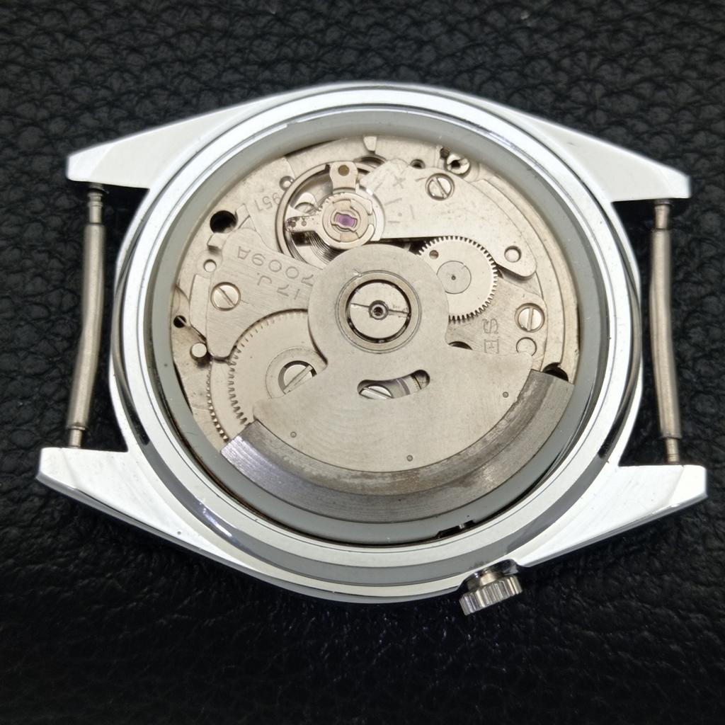 REFURBISHED VINTAGE SEIKO 5 AUTOMATIC JAPAN MENS BLACK DIAL WATCH A435099-2 R122-a435099