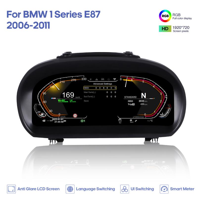 

Для BMW 1 серии E87 2006-2011 Автомобильная цифровая приборная панель с ЖК-дисплеем Carplay Кокпит Виртуальный прибор
