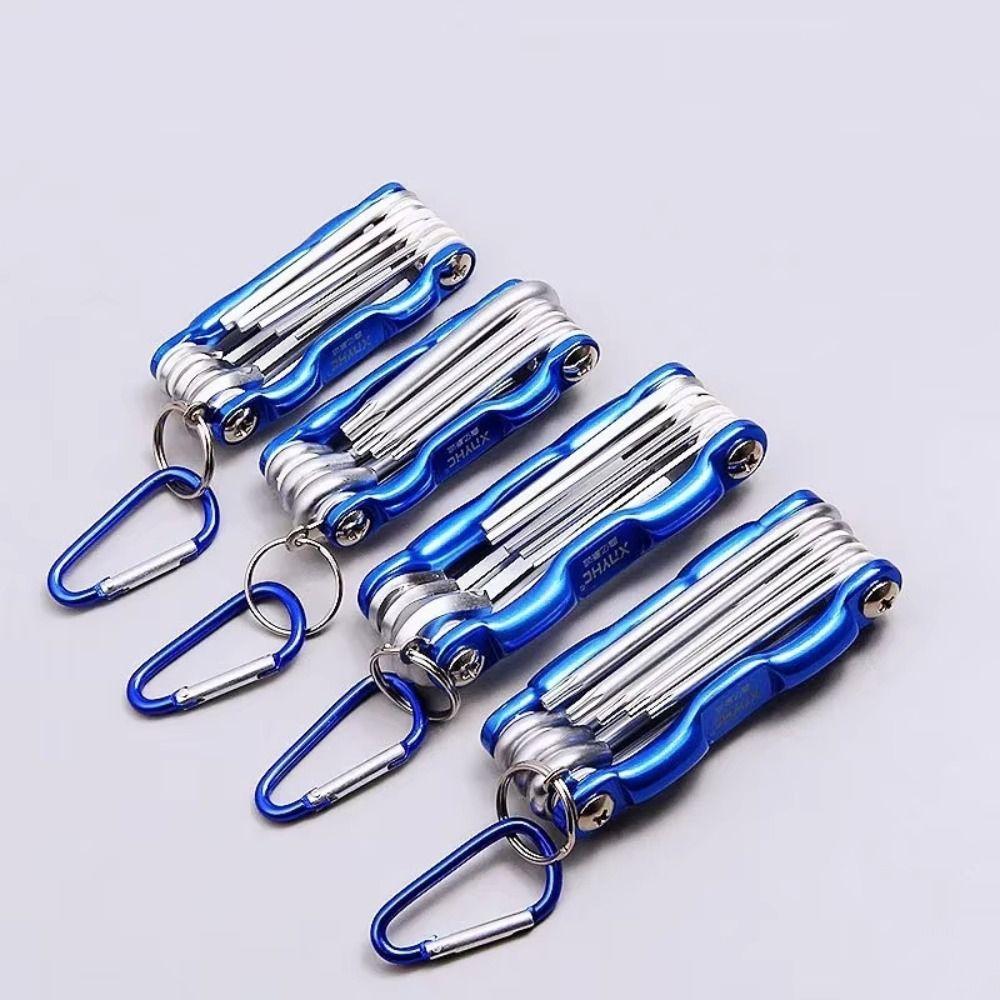 8 in 1 Portable Folding Hex Wrench Screwdriver Hex Key Torx Hexagonal Spanner  Universal Use