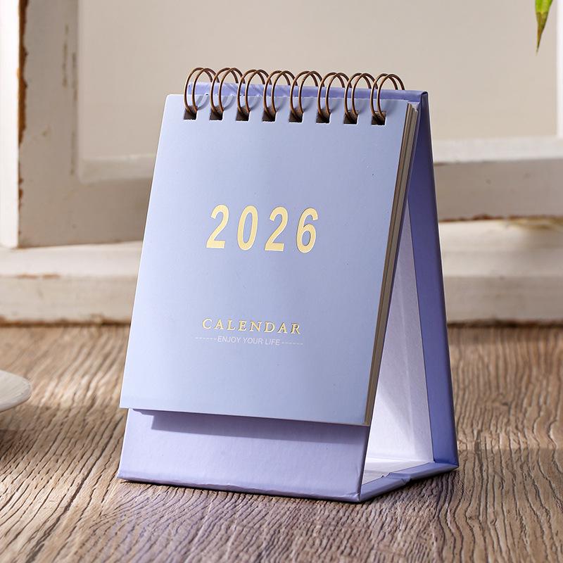 2026 Minimalist Morandi Solid Color Desk Calendar – Desktop Memo Ornament