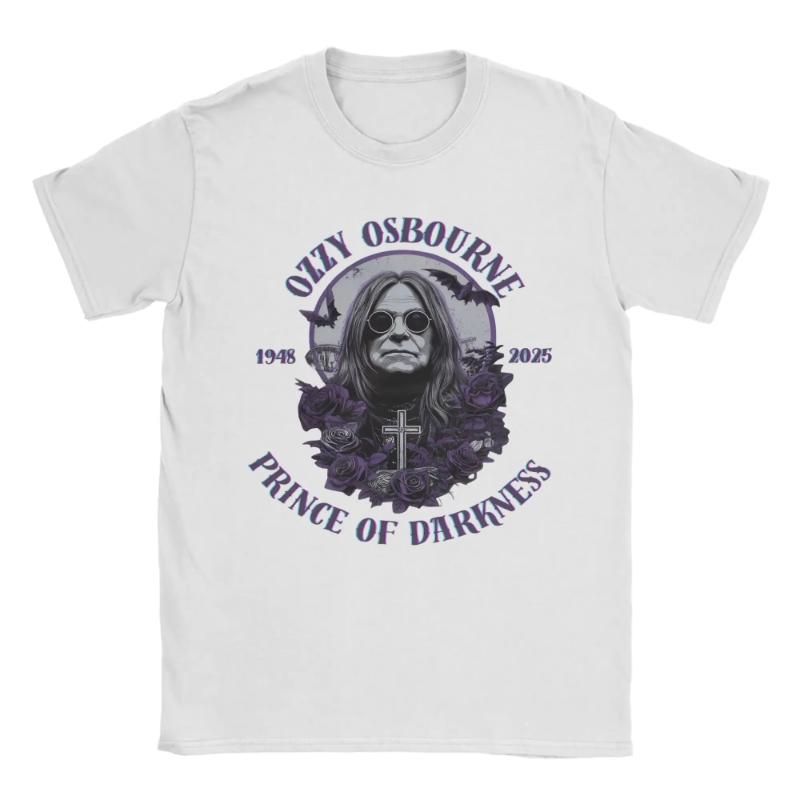

Mens and womens cotton summer new Tshirt hot selling pays tribute to Ozzy Osbourne19482025 Sabbath rock band printed Tshirt 3XL