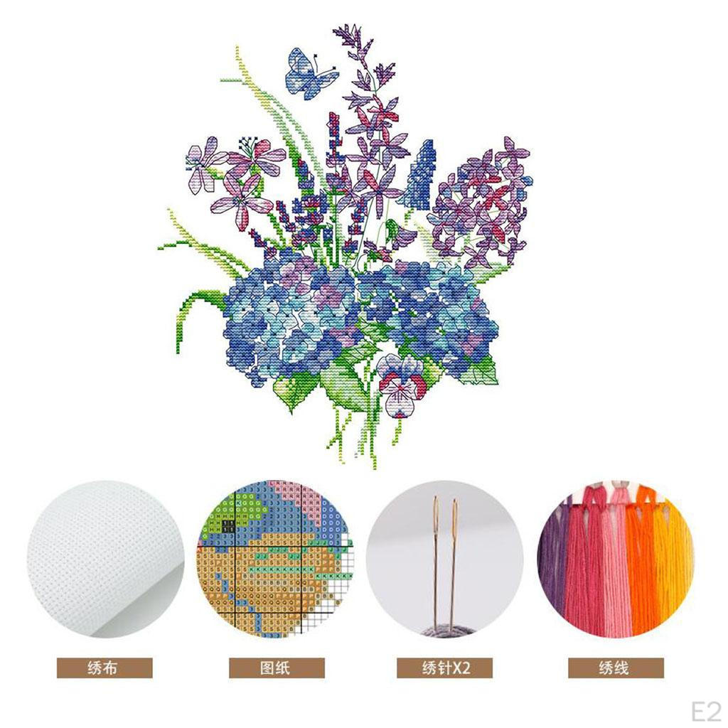 Stamped & Counted Pre-printed Cloth Embroidery Kit