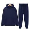Unisex Lightweight Hoodie and Jogger Set with Ribbed Cuffs