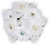 White Flower Candle Decoration 14Cm