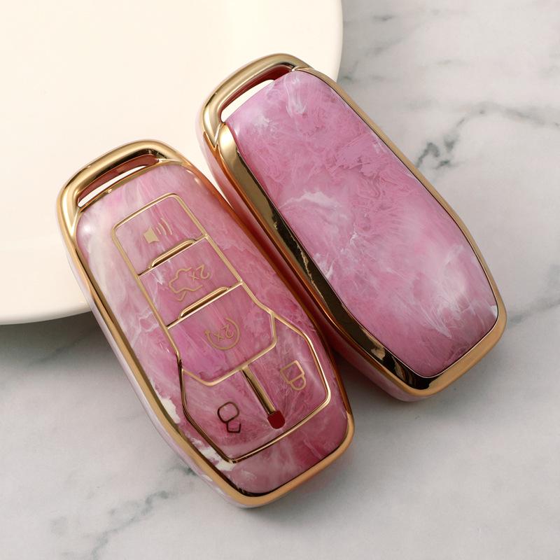 

Защитный чехол для ключа высокого класса для Ford Taurus, F-150, Mustang, с карабином