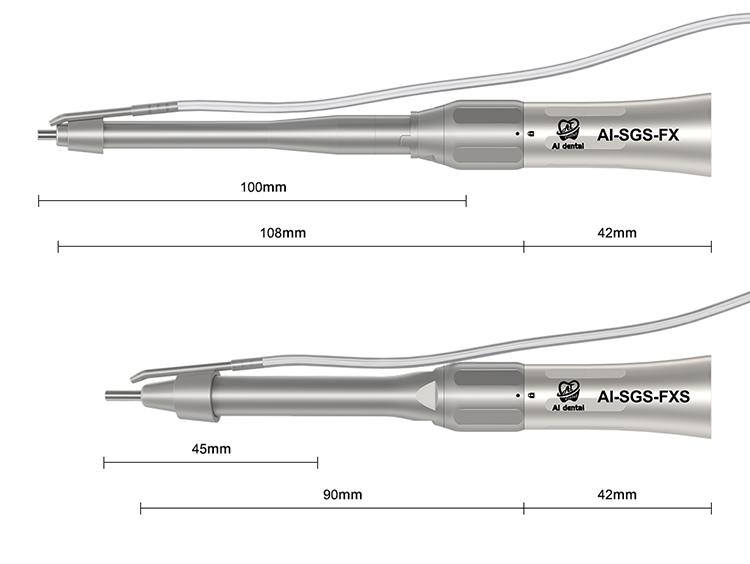 Dental Contra Angle Handpiece 1:1 Direct Drive External Water Spray Without Fiber Optic Low Speed Hand Peice For Oral Surgery