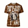 Fashion Men's T-shirt Penguin 3D Print Men's Short Sleeves T-Shirt Loose Casual Summer Outdoor Street Men's and Women's Tees Tops