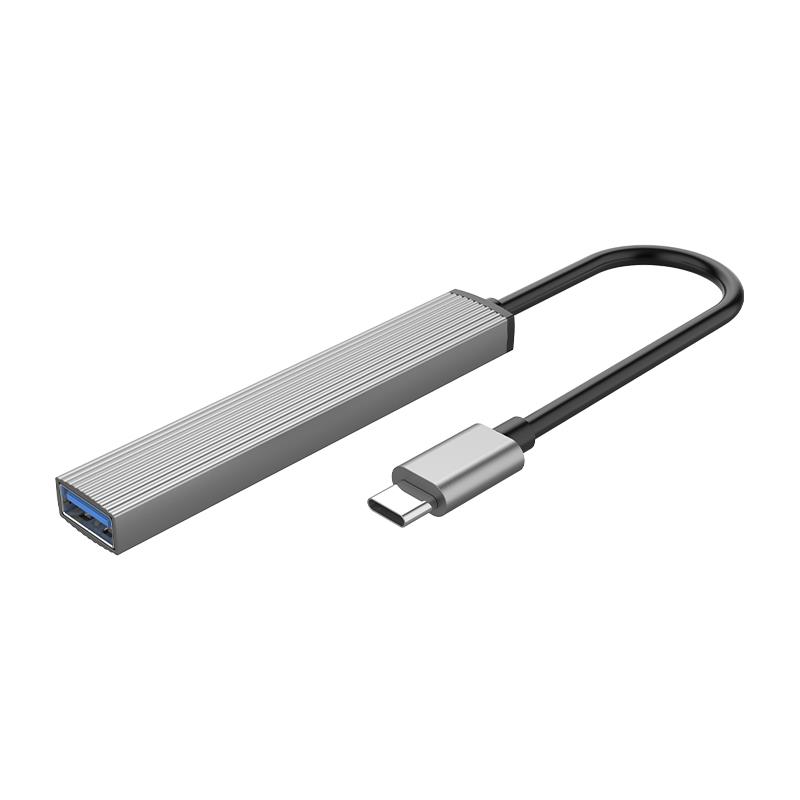 Hub USB Orico AH-A12F-GY-BP 3*USB-A, czytnik microSD 5 Gbps