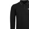 EMPORIO ARMANI EA7 Polo Shirts Men's Black Polo Collar Moderate Straight Fit 8NPF07-J04Z-1200