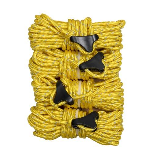 Trespass Garrow Guy Ropes & Tensioners (Pack of 4)