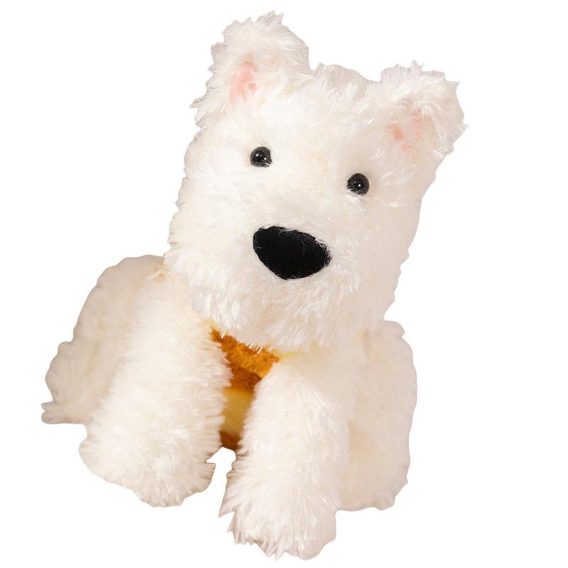 Cute Soft Bee Dog Doll Plush Toy Puppy Dog West Highland Doll Children'S Company Soothing Rag Doll