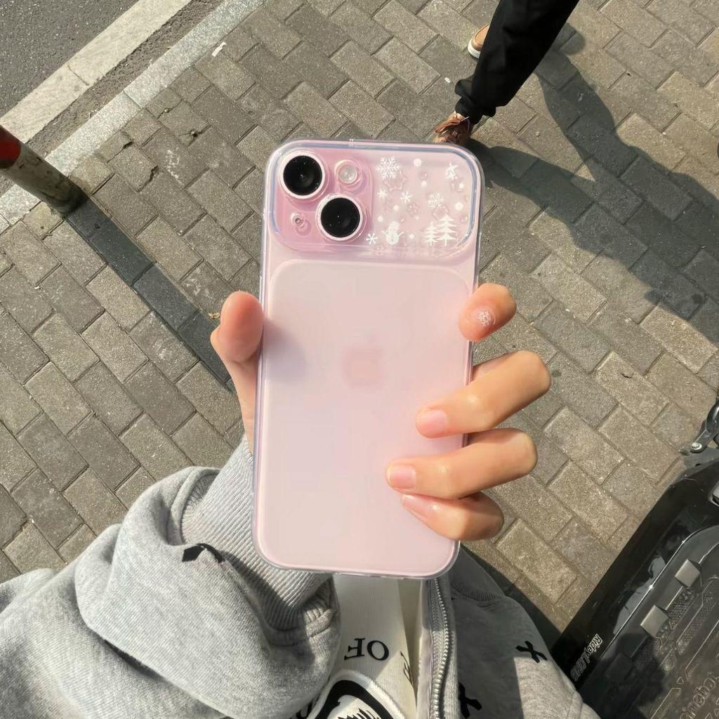 Snowman Snow Dot Soft Frosted Phone Case: Drop-proof, Suitable for Apple 17 Pro, 16, 15, 14p, 13