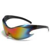 Non-polarized Classic Fashion Punk Women Alien Mirror Integrated Design Future Technology Sense Sunglasses Sunscreen Men Eyeglasses