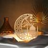 Ramadan Night Lights Star And Moon Wooden Festival Craft Lamps Muslim Eid Party Decoration Candles Atmosphere Lights