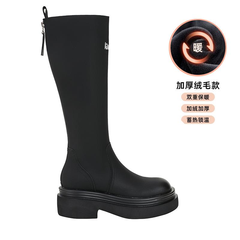 Paris Alphabet Boots Women's Boots 2025 Fall and Winter Zipper Boots Women's Tall Boots Skinny Knight Boots Boots Women's Boots