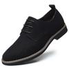 Men Leather Dress Shoes Plus Size 38-50 Pu Suede Business Man Casual Shoes Cross-border Luxury Brand Wedding Office Oxford Shoes