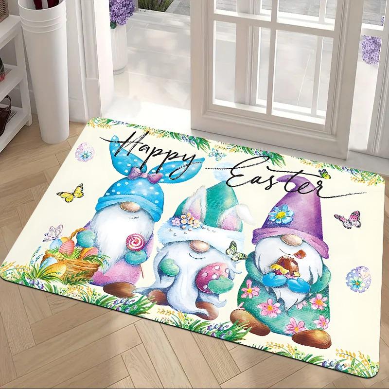 1PC HD Cute Kitten Pattern Door Mats Kitchen Rugs Non-Slip Pop Design Bathroom Rugs Bath Mat Carpet for Home Sink Laundry Decor