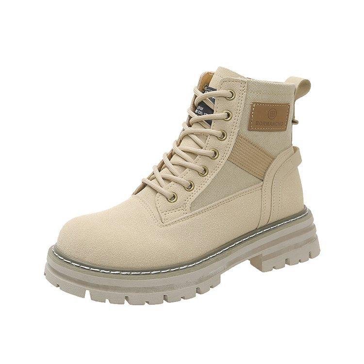 

Ботинки женские ретро рабочие пустынные сапоги из ревеня весенние и летние одинарные сапоги толстые сапоги для отдыха на открытом воздухе короткие сапоги 40 верблюд