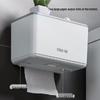 Wall-Mounted Bathroom Tissue Box with Storage Shelf