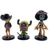 One Piece Pirate Figure Set Pvc Collectible Models With Base For Anime Fans