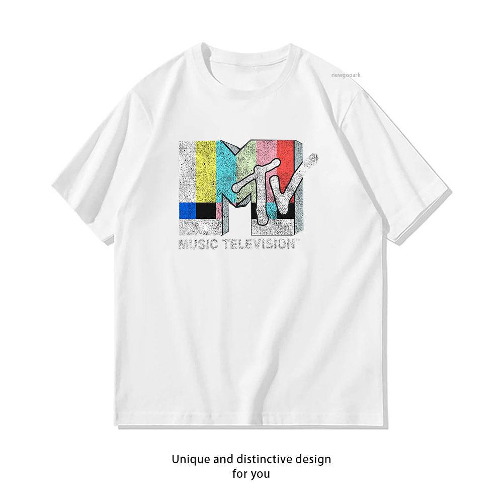 

MTV Vintage TV Signal End Classic TShirt Women Unisex Casual cotton graphic t shirts Creative camisetas tops tee Shortsleev S