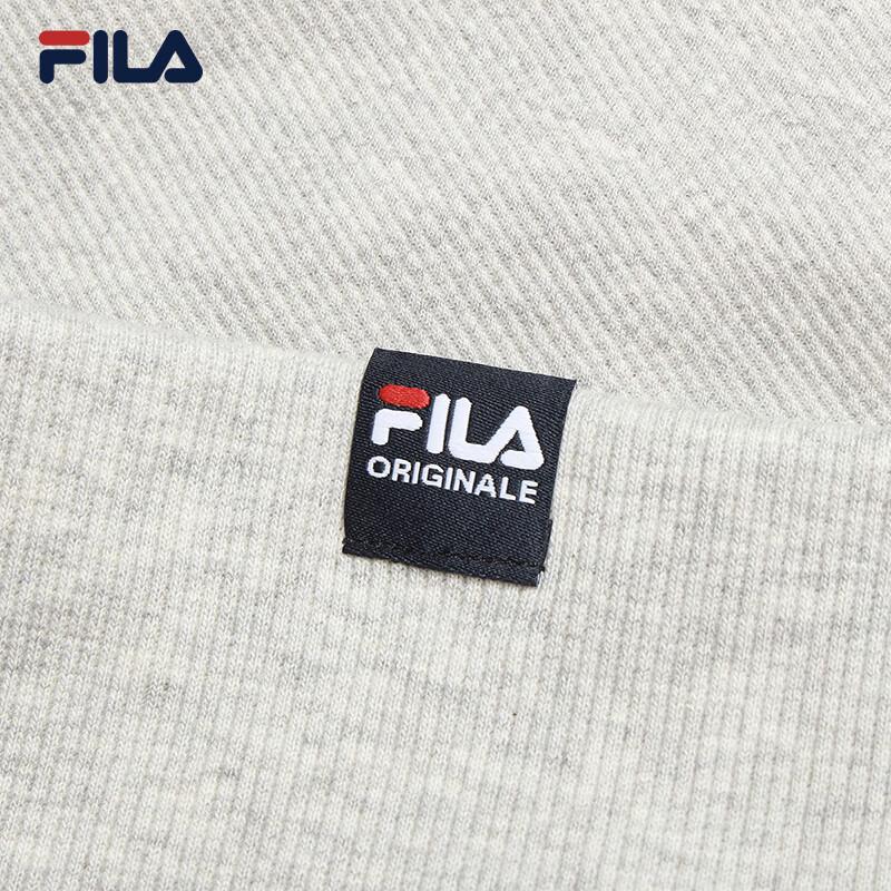FILA Men's Color Block Knitted Long Sleeve Polo Shirt
