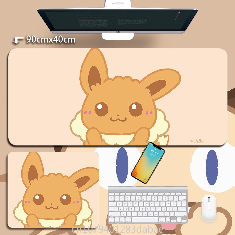 Quality Leather Pikachu Mouse Pad Pokémon Keyboard Pad Student Learning Writing Table Mat Waterproof Oil Resistant Tablecloth