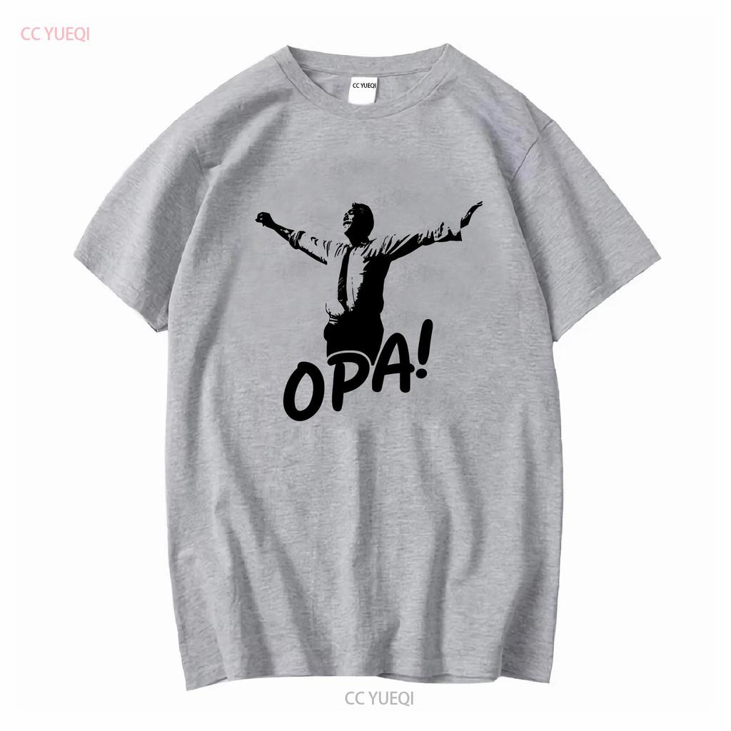 Camiseta Zorba danza griega el Grecia regalo OPA vintage Top Lavado Para Uso Diario Cómodo Versátil gráfico Ligeramente